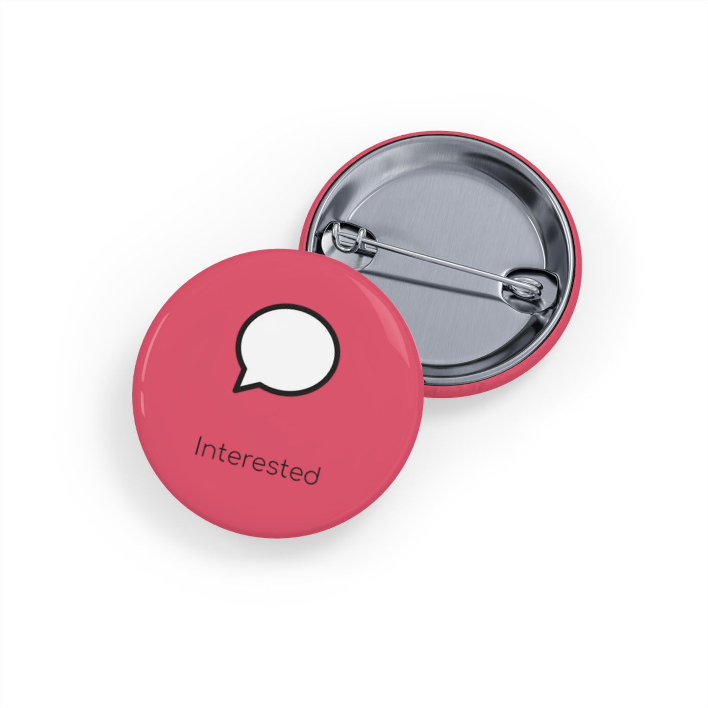 Round Pin Badge (Interested)