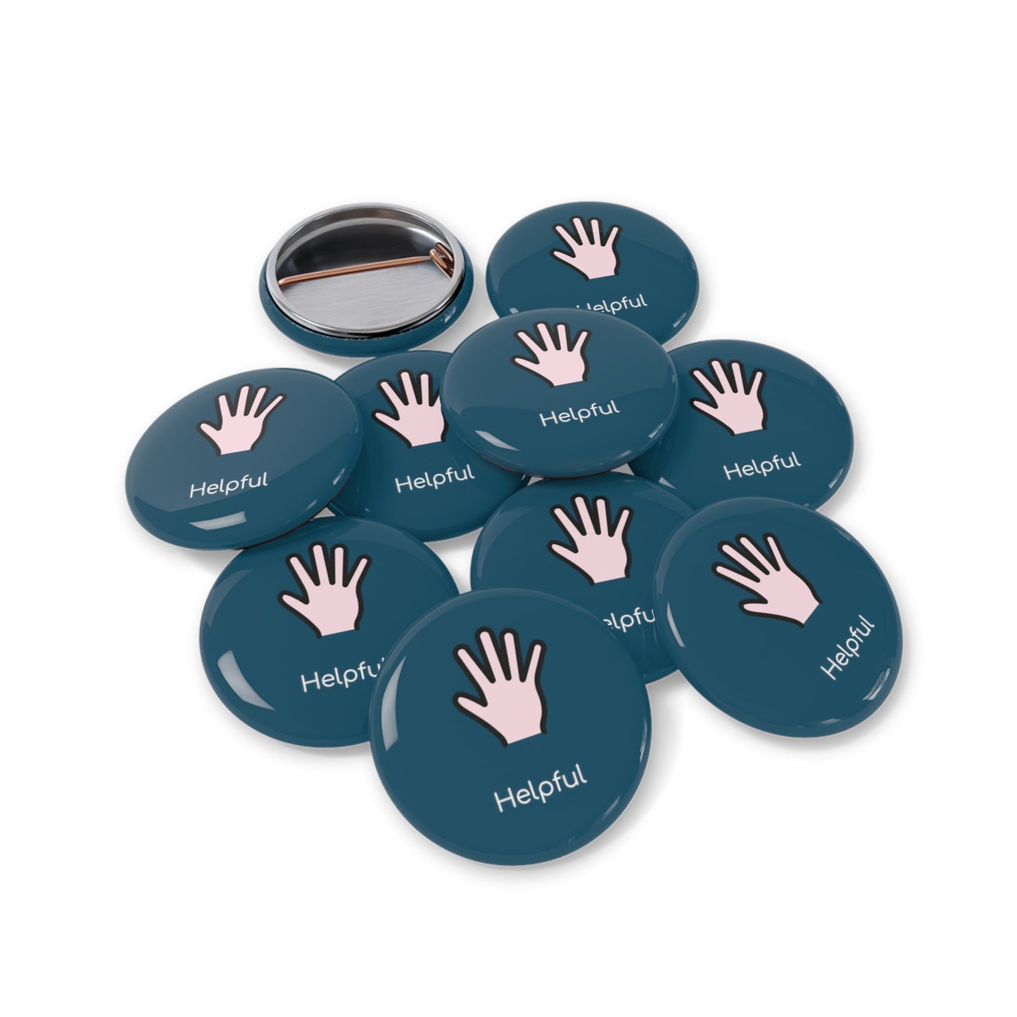 Round Pin Badge (Helpful)