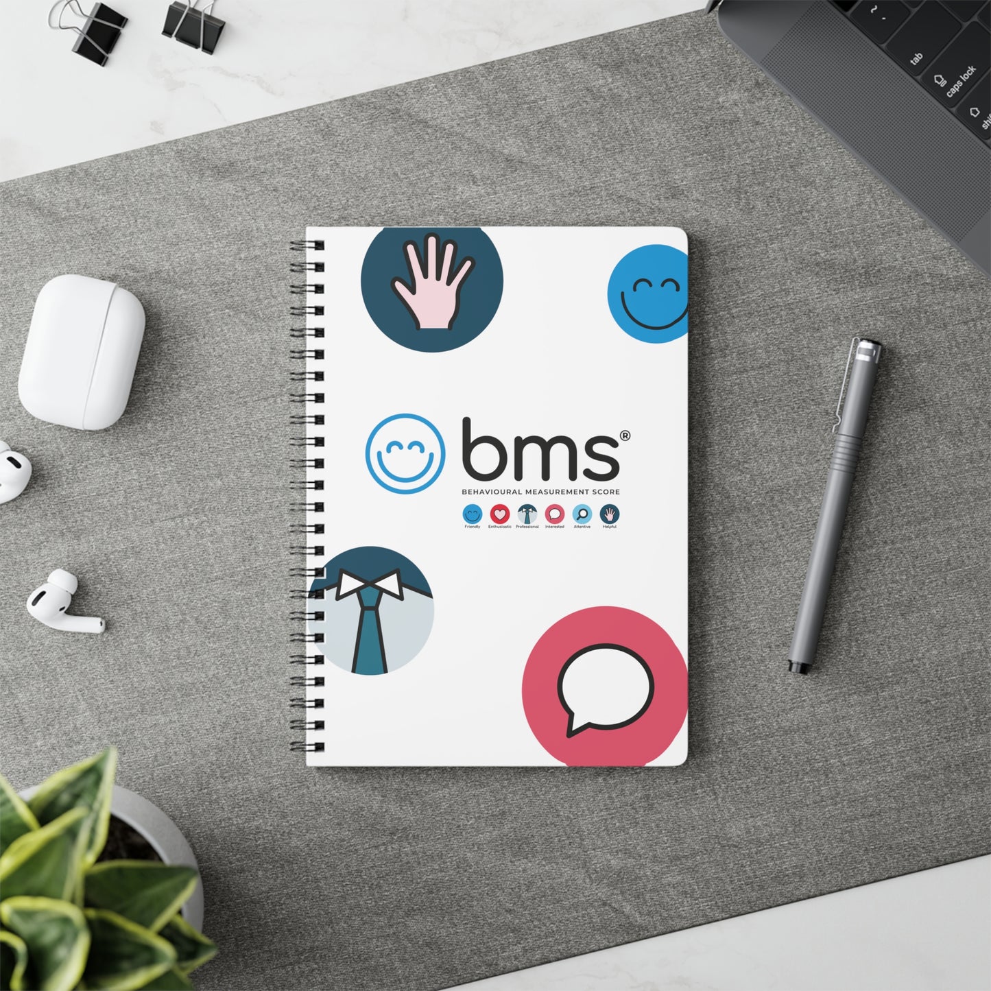 Wirobound Softcover Notebook, A5 (4 Behaviours)