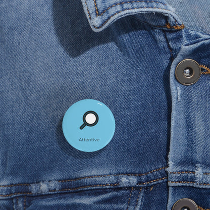 Round Pin Badge (Attentive)