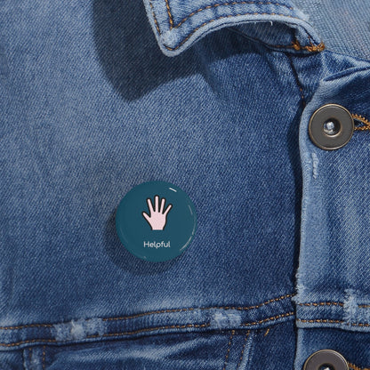 Round Pin Badge (Helpful)