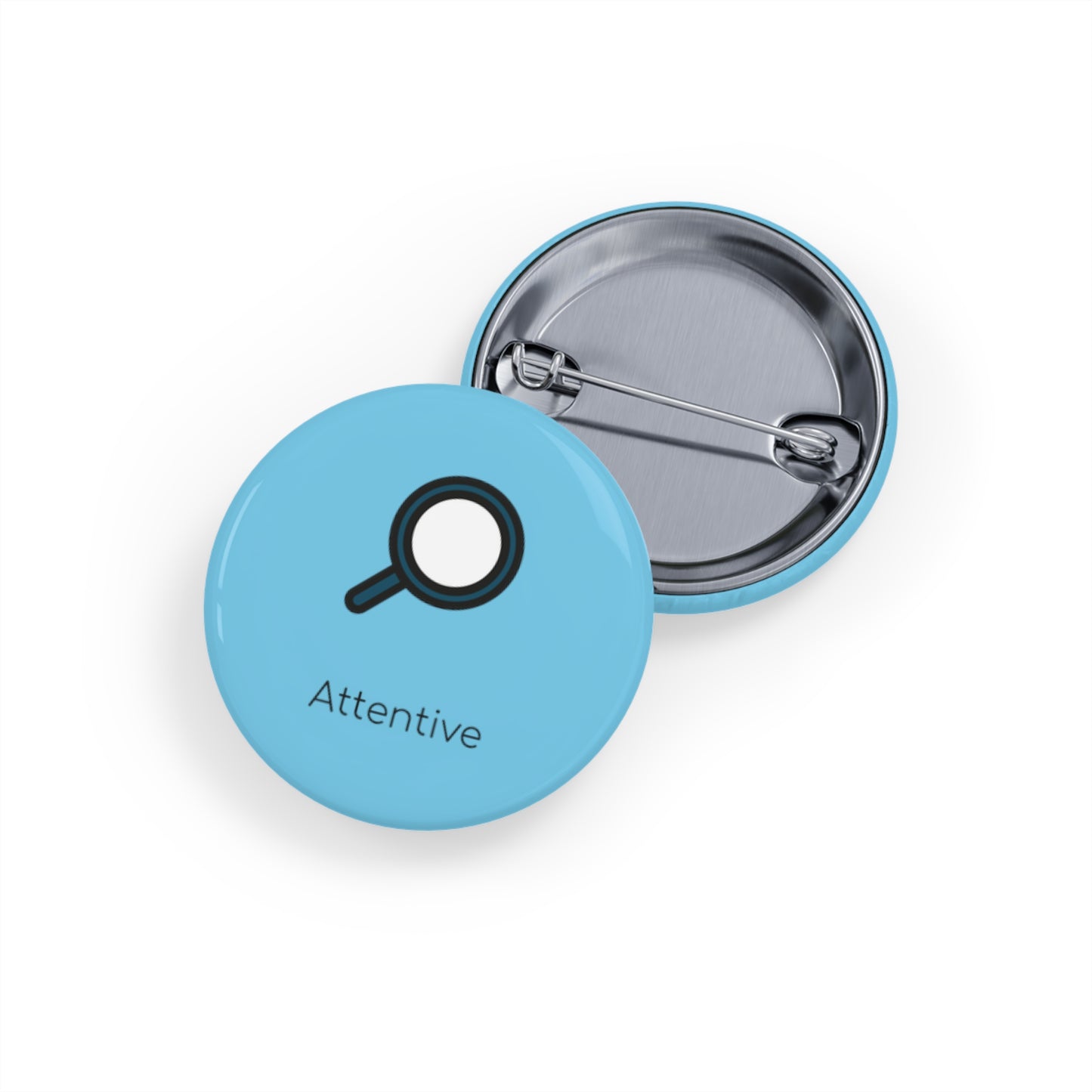 Round Pin Badge (Attentive)