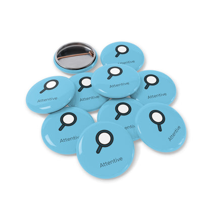 Round Pin Badge (Attentive)